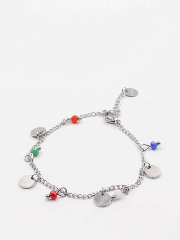 اسواره ملونه ناعمه اسواره متوفر 2 لون فضي