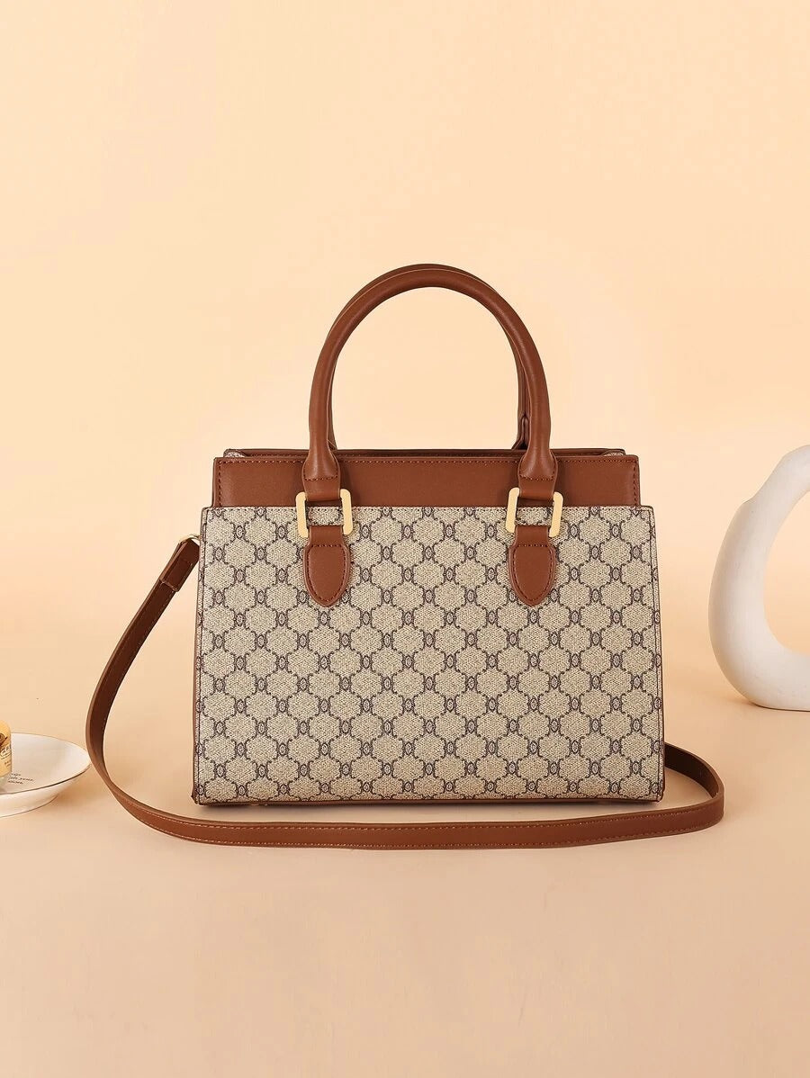 شنطة بمقبض علوي بني كبيرة شنط وحقائب شنط