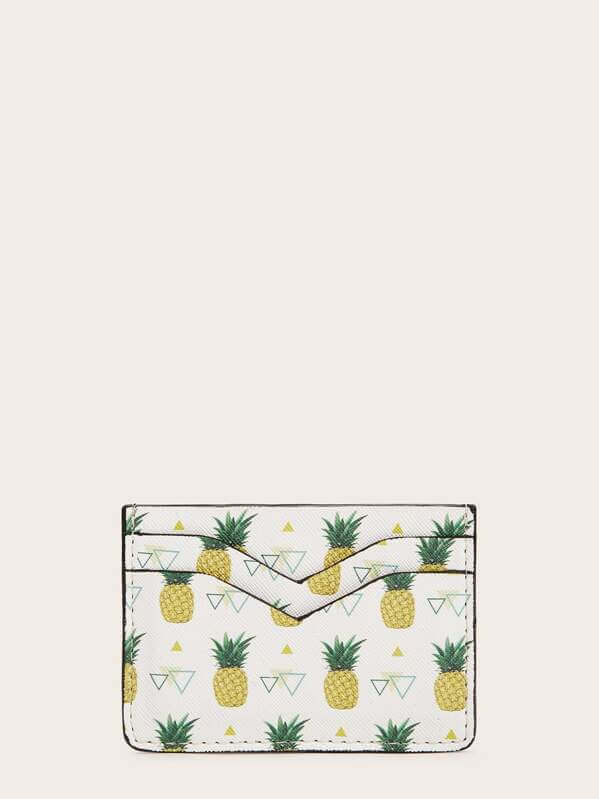 حامل كروت بطبعة اناناس محافظ بوك