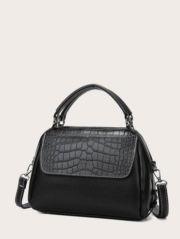 حقيبة جلد منقوشه شنط وحقائب شنط