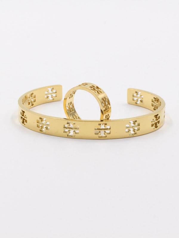 اسوارة وخاتم توري بورش فلات لوقو اسواره tory burch
