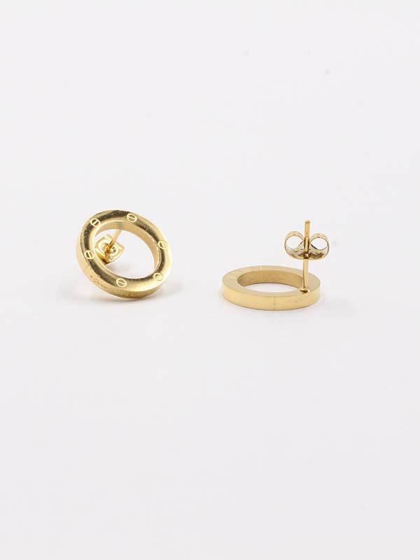 حلق كارتير ميتال مدور حلق CARTIER