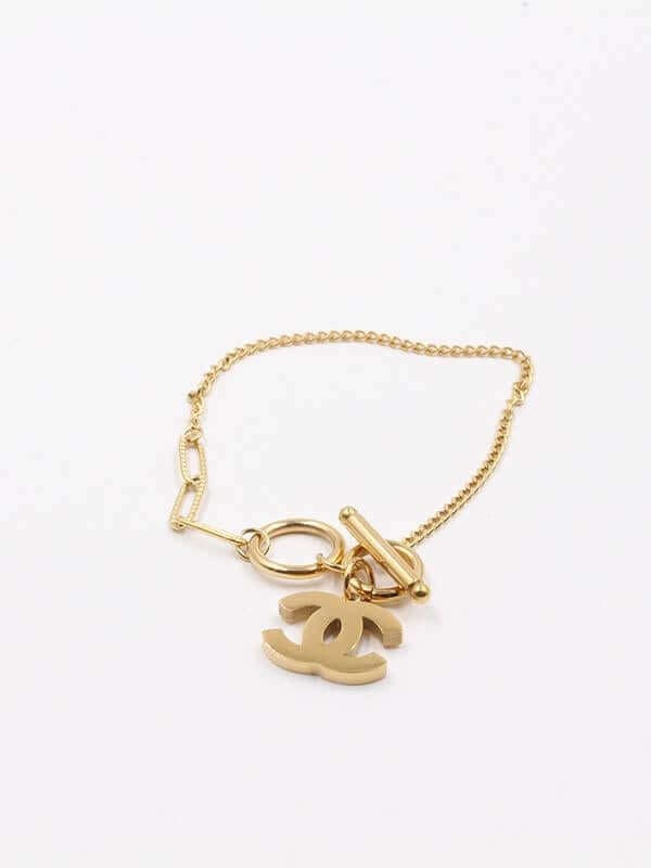 اسوارة شانيل قولد لوقو اسواره chanel