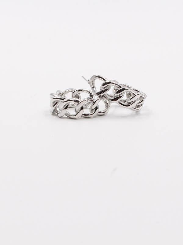 حلق جنزير ستنلس ستيل حلق متوفر 2 لون فضي