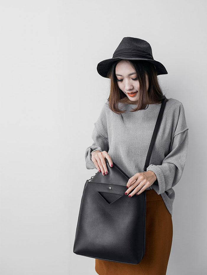 حقيبة كتف كبيرة ريقيلور شنط وحقائب متوفر 4 لون اسود