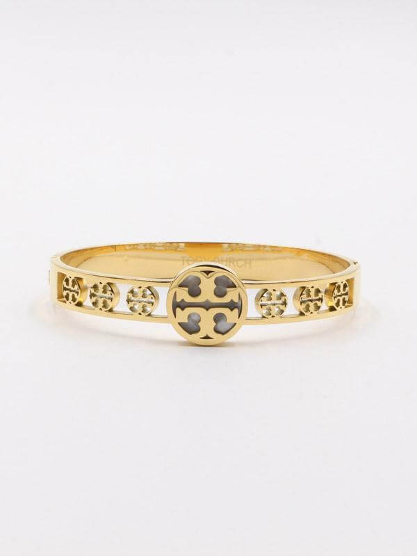 اسوارة توري بورش ثري كلرز اسواره tory burch ابيض ذهبي