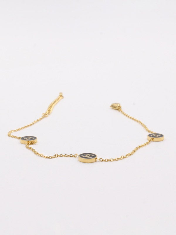 خلخال شانيل اسود خلاخل chanel