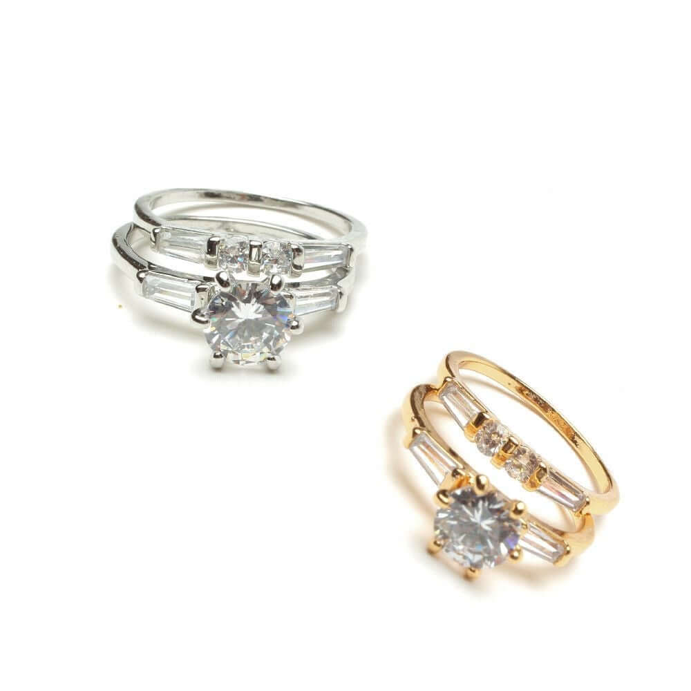 خواتم توينز زركون كيوبك خواتم متوفر 2 لون