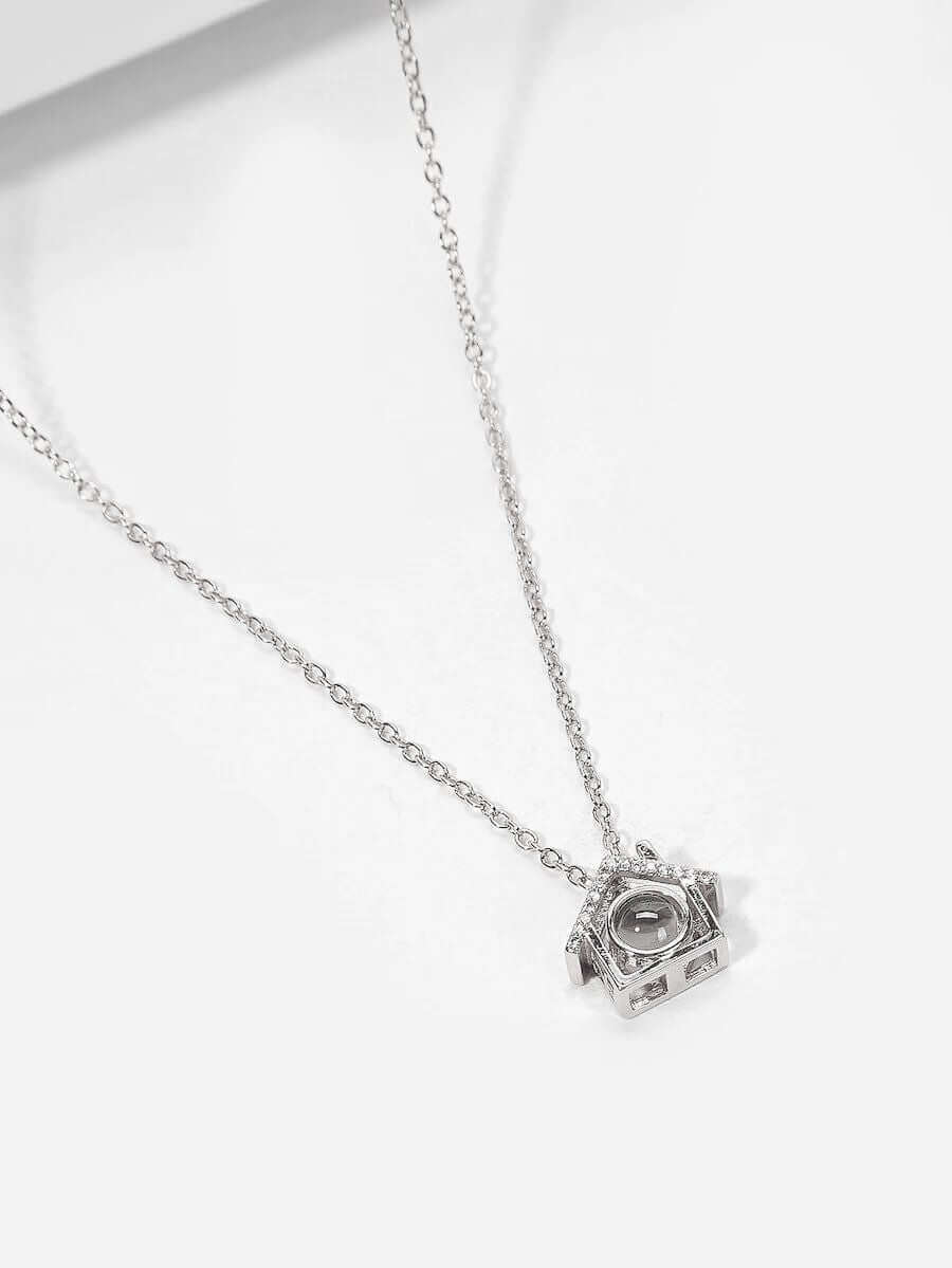 سلسال احبك بمائة لغه بيت سلسال متوفر 2 لون فضي