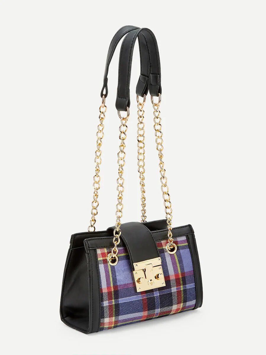 شنطة كاروهات صغيره شنط وحقائب متوفر 1 لون