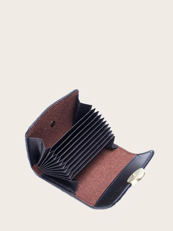 محفظة بقفل ذهبي جلد تمساح محافظ بوك