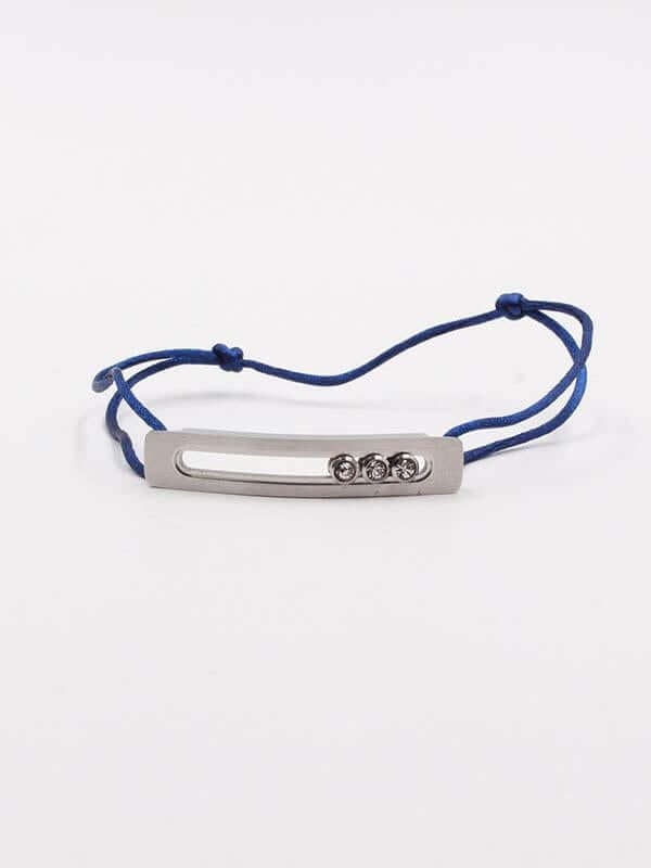 اسـوارة تيتانيوم messika كحلي فضي