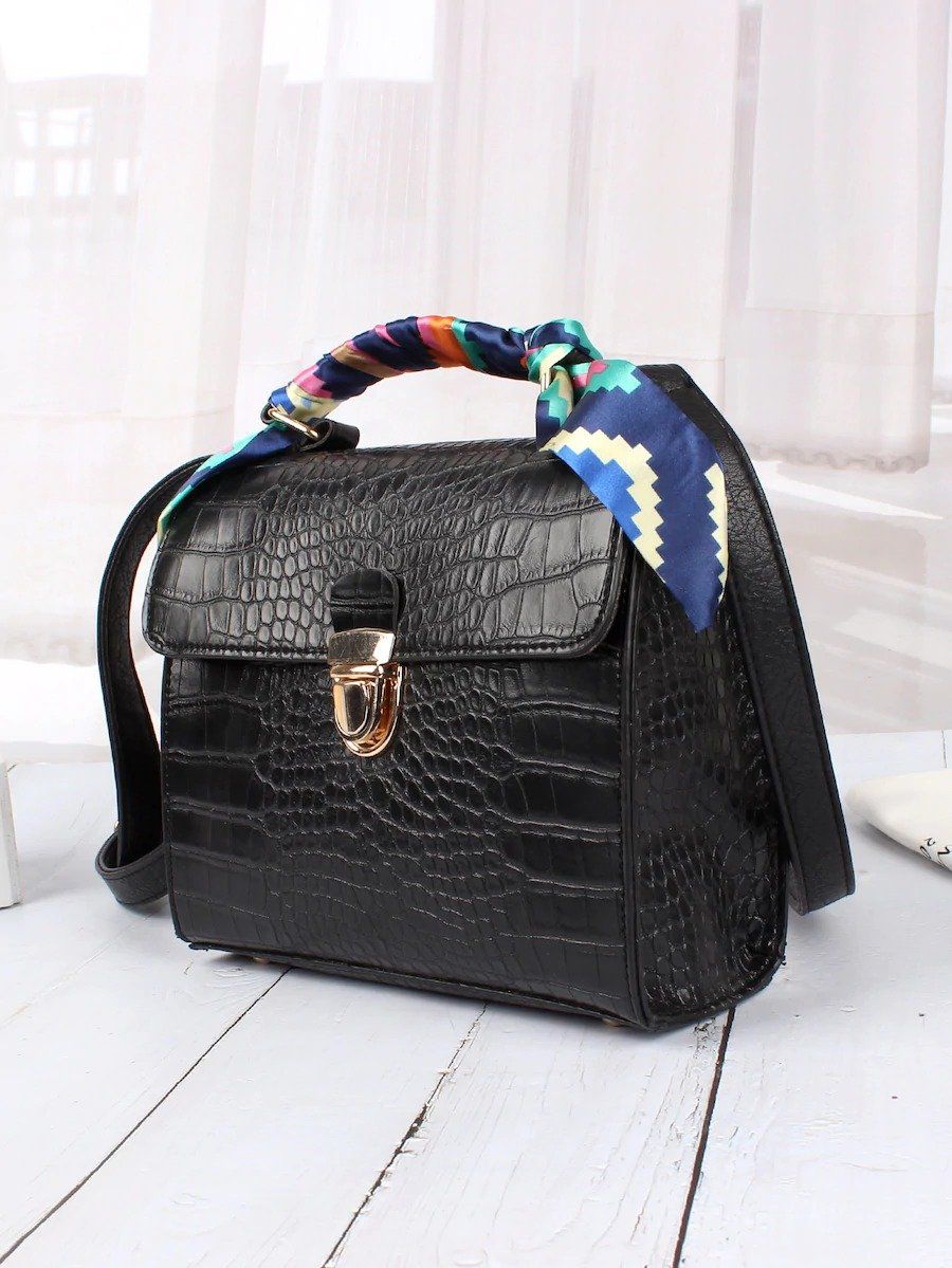 شنطه بنقشة جلد التمساح شنط وحقائب شنط