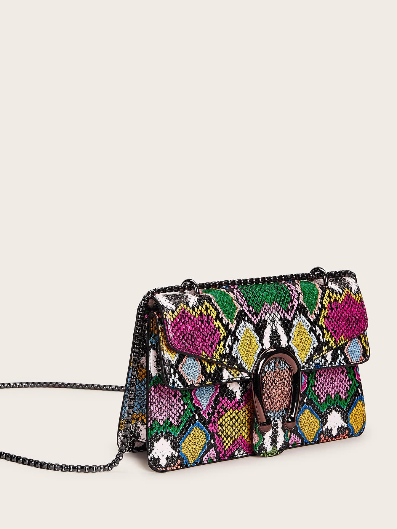 شنطة ملونة جلد الثعبان شنط وحقائب شنط