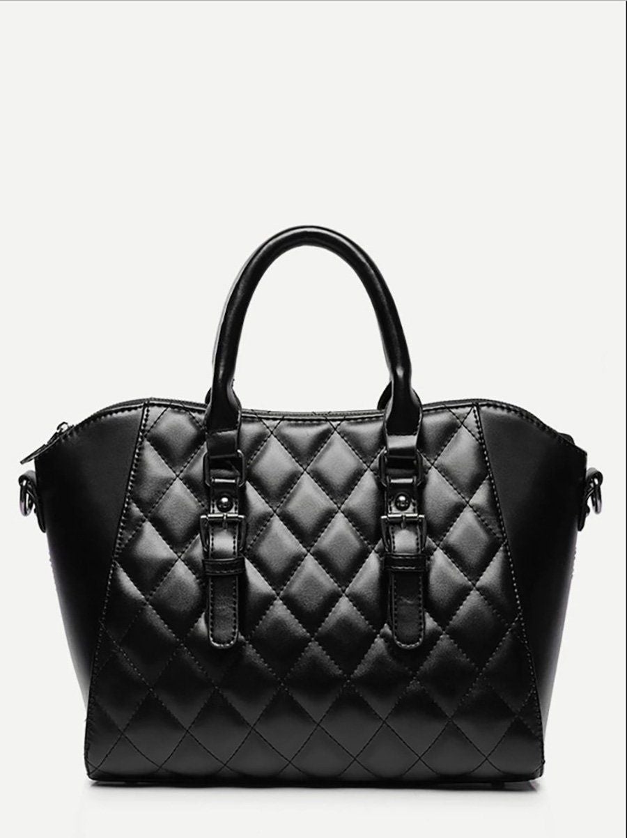 شنطه بخطوط مربعه مع بوك شنط وحقائب متوفر 1 لون