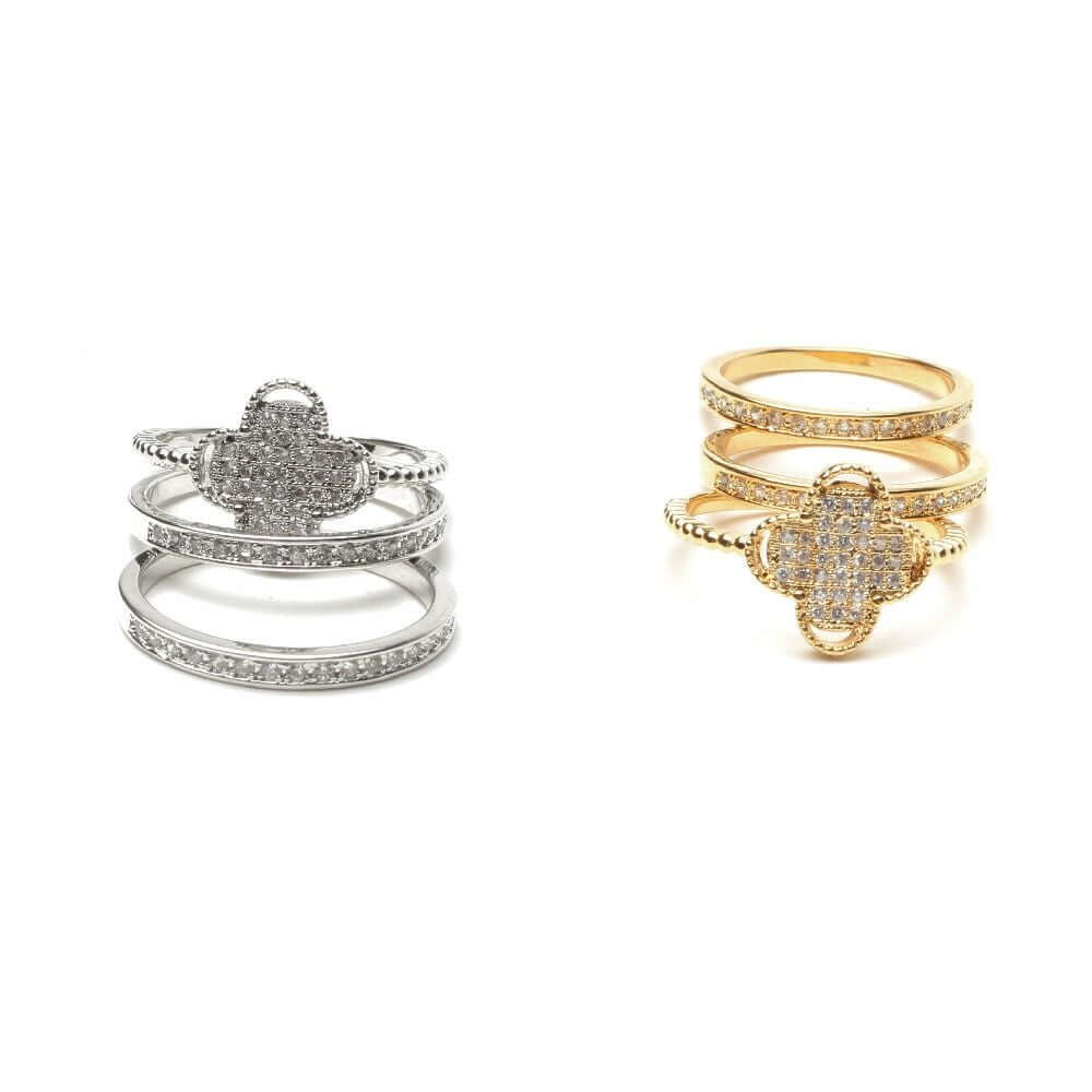 خواتم توينز زركون فان كليف خواتم متوفر 2 لون