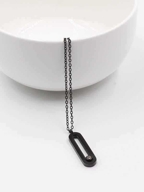 سلسال ميسيكا ميتال سادة سلسال messika اسود