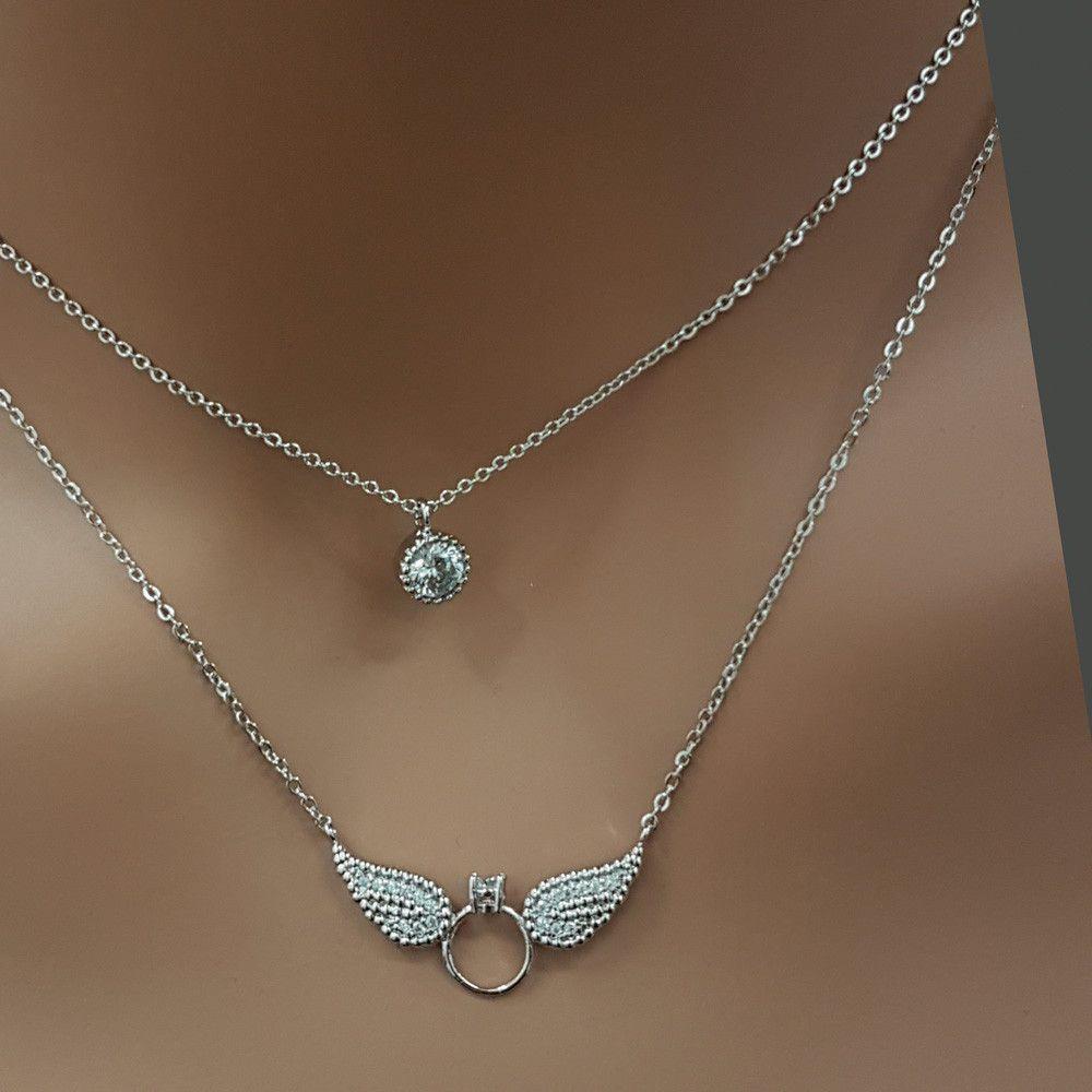 سلسال تيفاني وسلسال فص كريستال سلسال tiffany