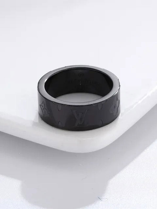 Louis Vuitton wide ring - خاتم لويس فيتون عريض خواتم louis vuitton اسود 9