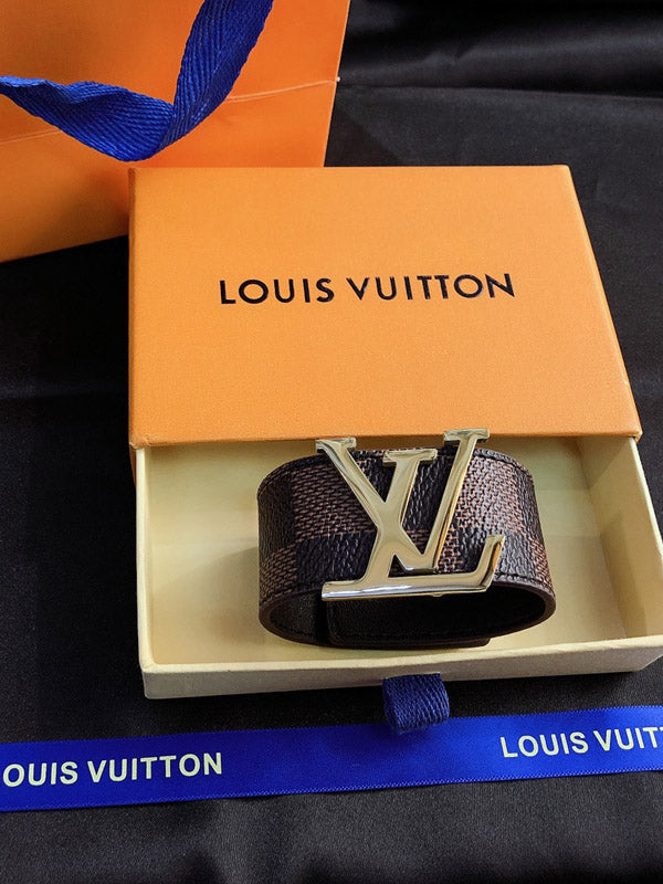 اسواره لويس فيتون نسائي جلد بني اسواره louis vuitton