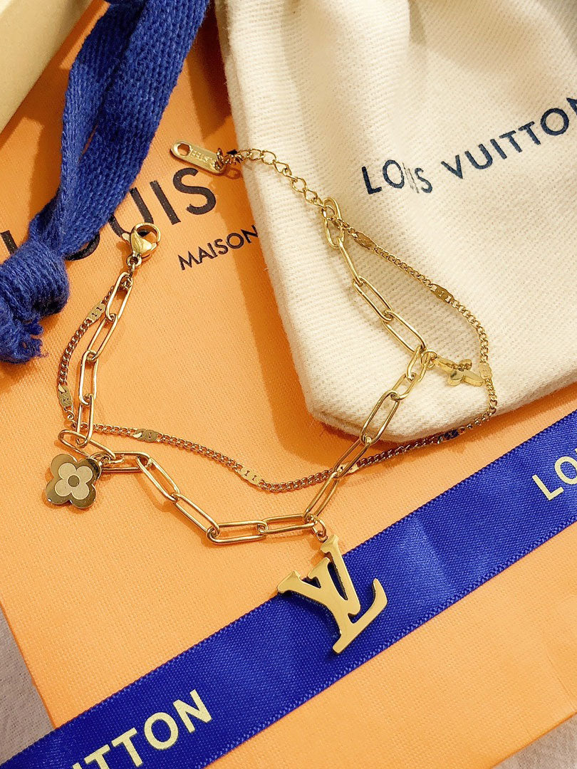 اساور لويس فيتون دبل شاين لوقو اسواره louis vuitton