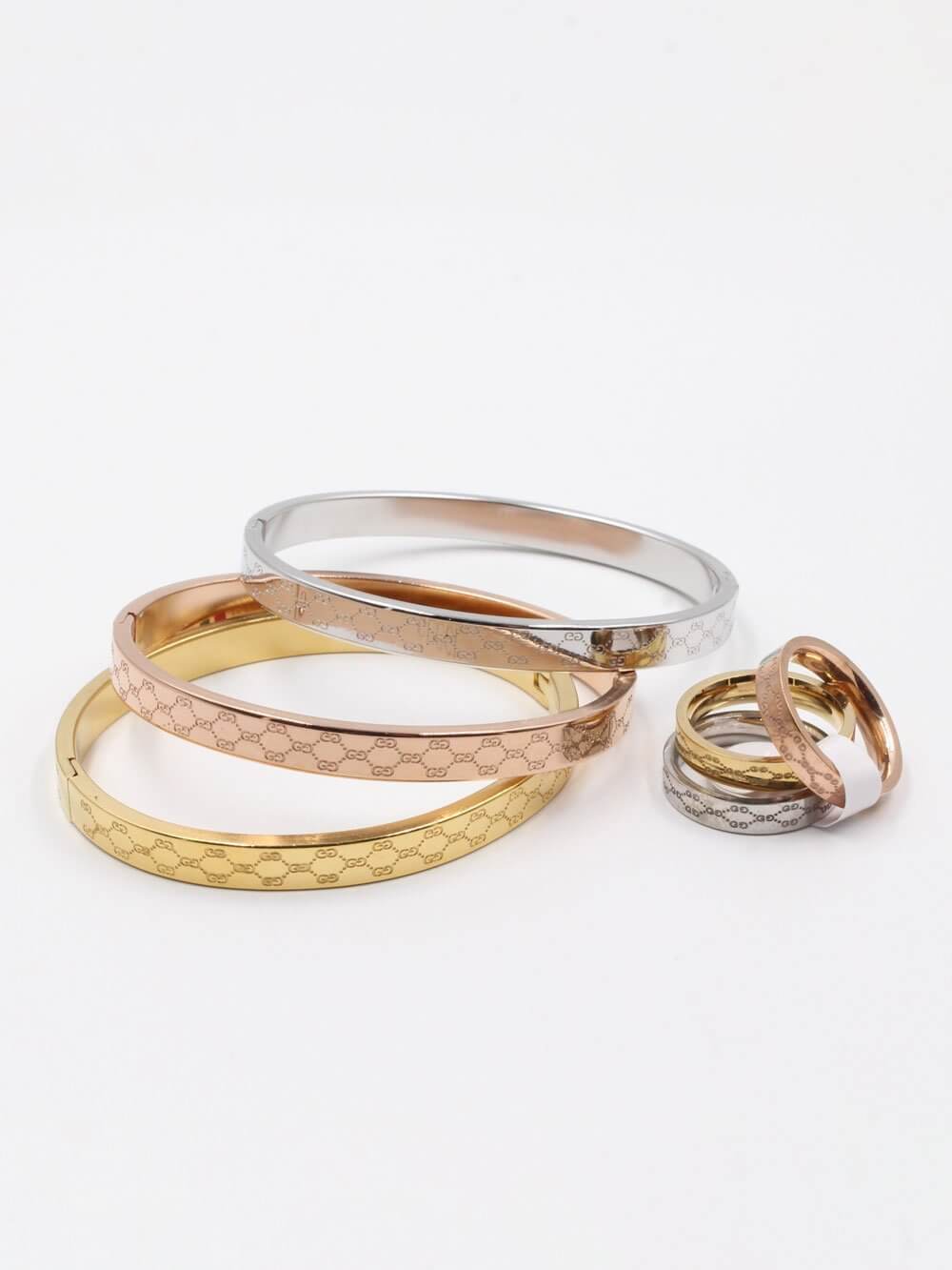 اساور قوتشي وخواتمها بيضاوي اسواره gucci