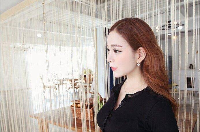 حلق لولو دبل ايرينق حلق متوفر 2 لون