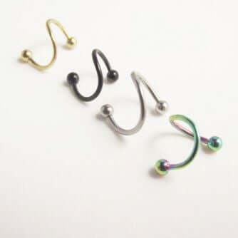 حلق معدني فرده واحده حلق متوفر 4 لون