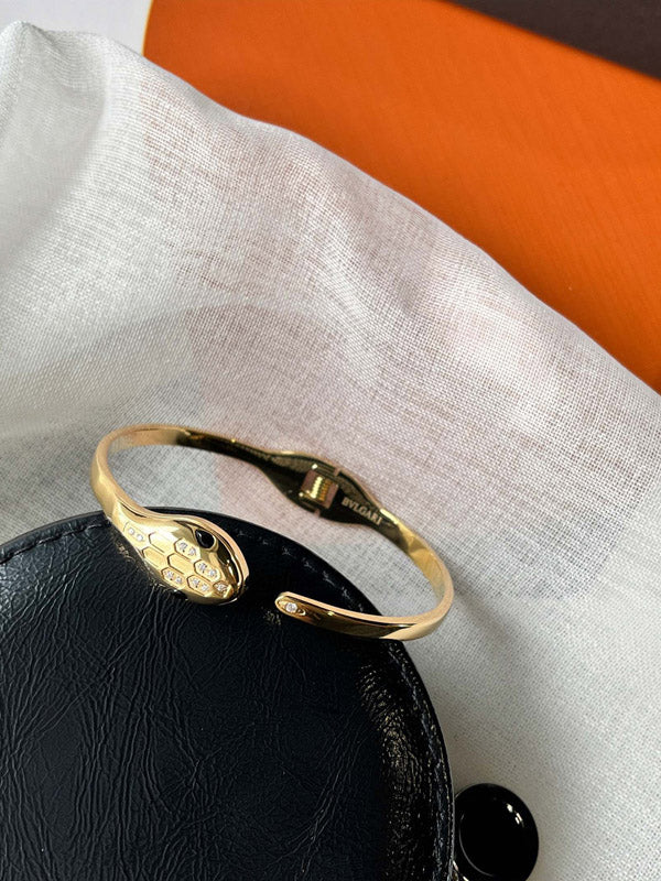 اسوارة بولغاري سنيك لوقو اسواره bvlgari ذهبي