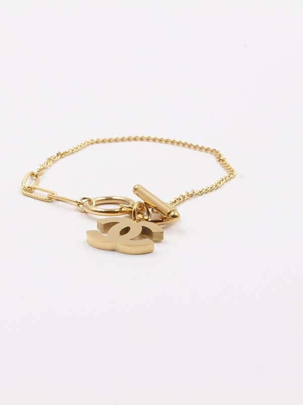 اسوارة شانيل قولد لوقو اسواره chanel