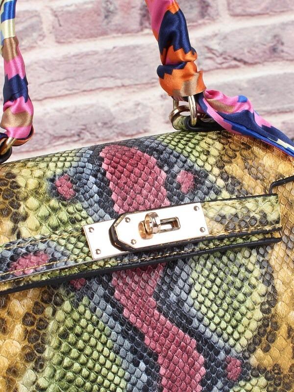شنطة جلد تمساح ملون شنط وحقائب شنط
