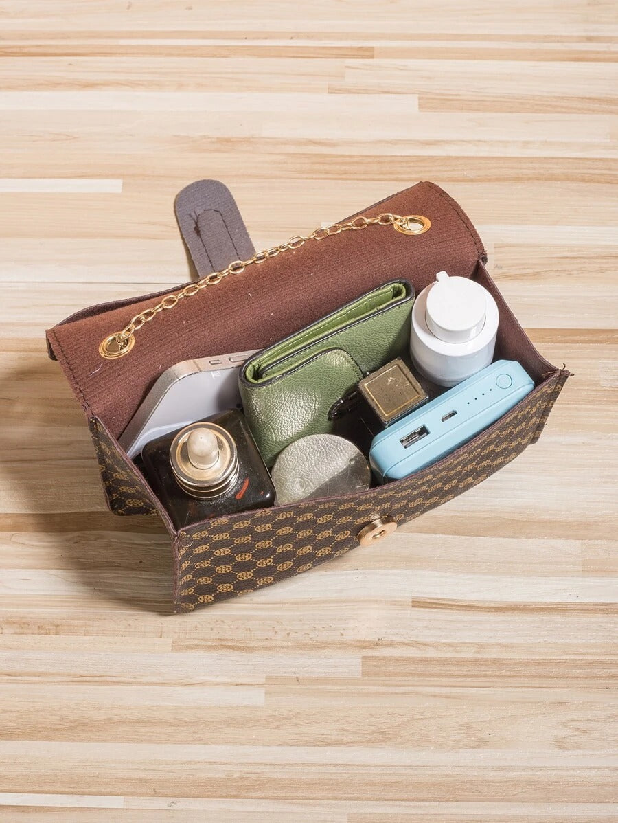 حقيبة مربعة بنية صغيره شنط وحقائب شنط