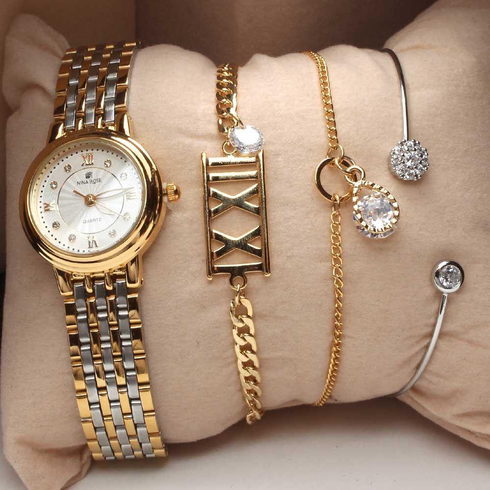 طقم ساعه رسميه واساور اطقم ساعات متوفر 1 لون