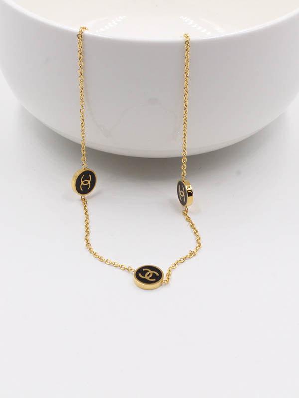 خلخال شانيل اسود خلاخل chanel