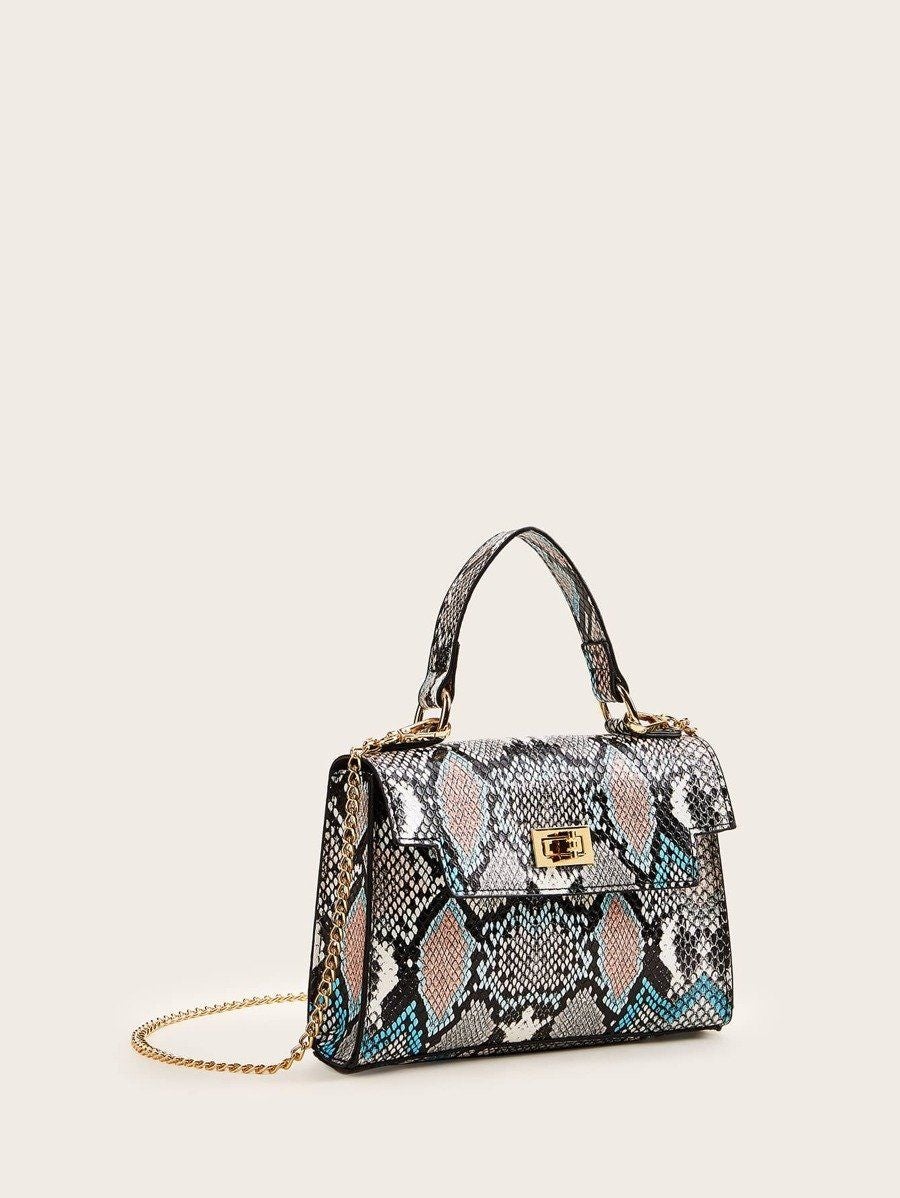 شنطه ملونه جلد ثعبان شنط وحقائب شنط