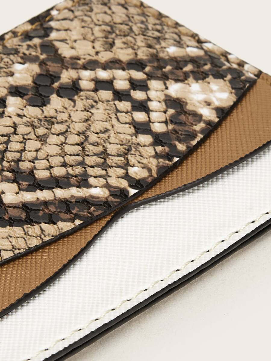 محفظة نقود جلد ثعبان محافظ بوك