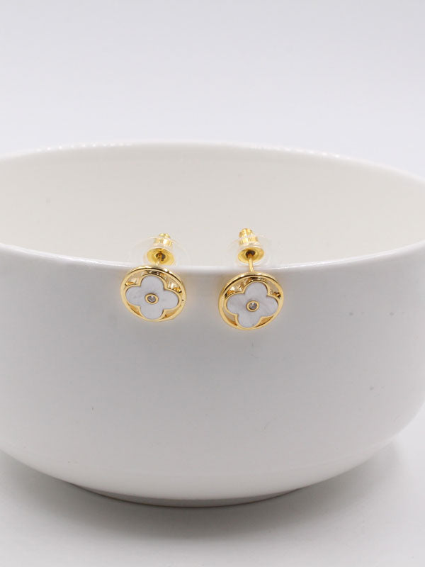 حلق لويس فيتون شيل صغير حلق louis vuitton ذهبي