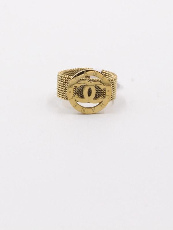 خاتم شانيل ستنلس ستيل خواتم chanel ذهبي 17