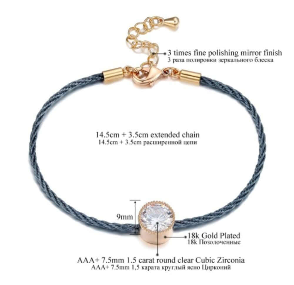 اسواره روب زركون بلون رمادي اسواره متوفر 1 لون