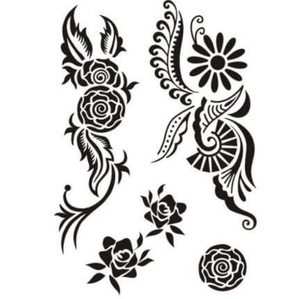 تاتو اسود اشكال مختلفه تاتوو متوفر 10 موديل J029