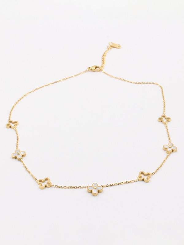 سلسال تشوكر فان كليف ملون سلسال van cleef ابيض