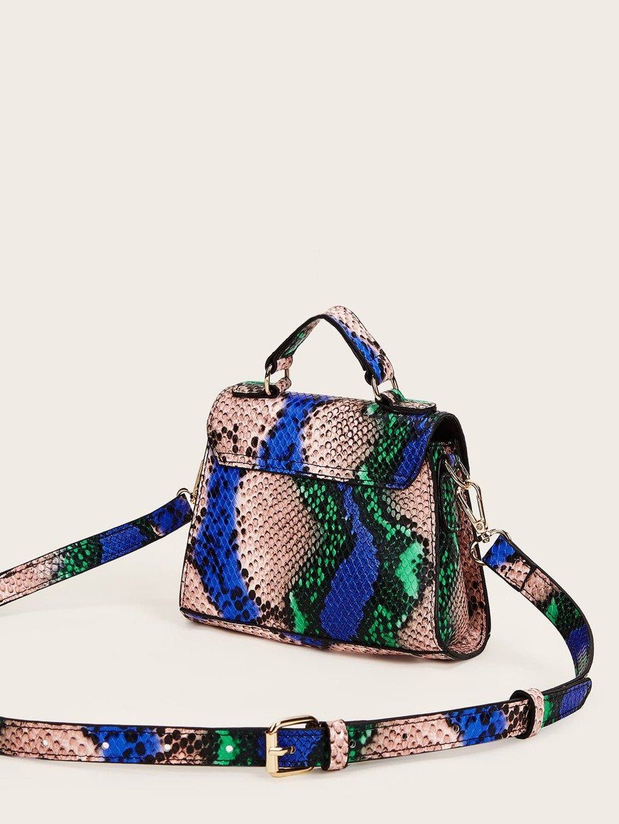 شنطة ملونه صغيره جلد ثعبان شنط وحقائب شنط