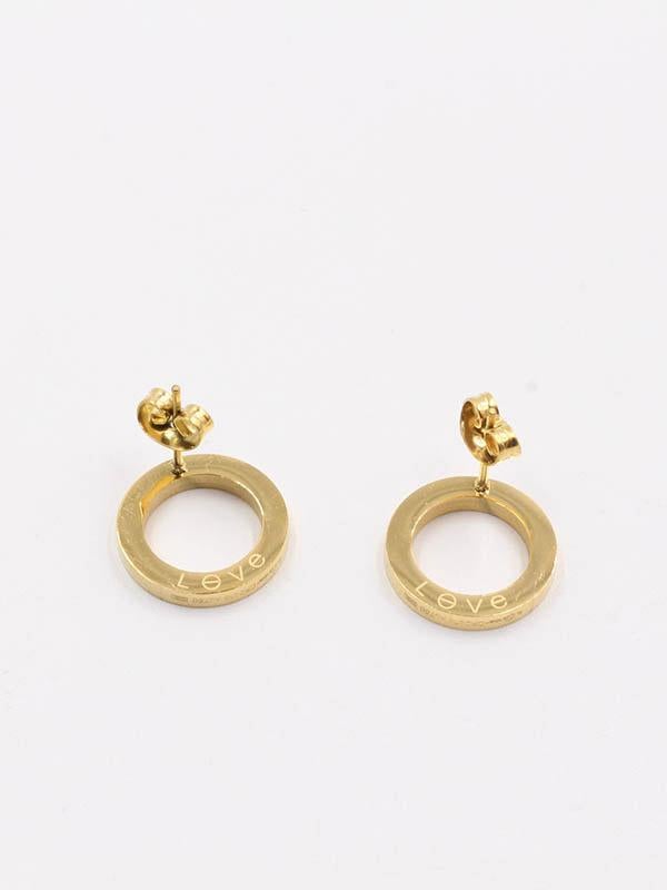 حلق كارتير ميتال مدور حلق CARTIER