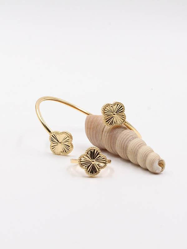 اسواره وخاتم فان كليف قولد ون فلاور اسواره van cleef