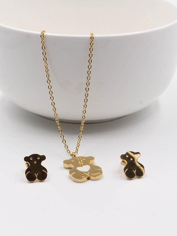 طقم توس قلب ابيض اطقم دبدوب