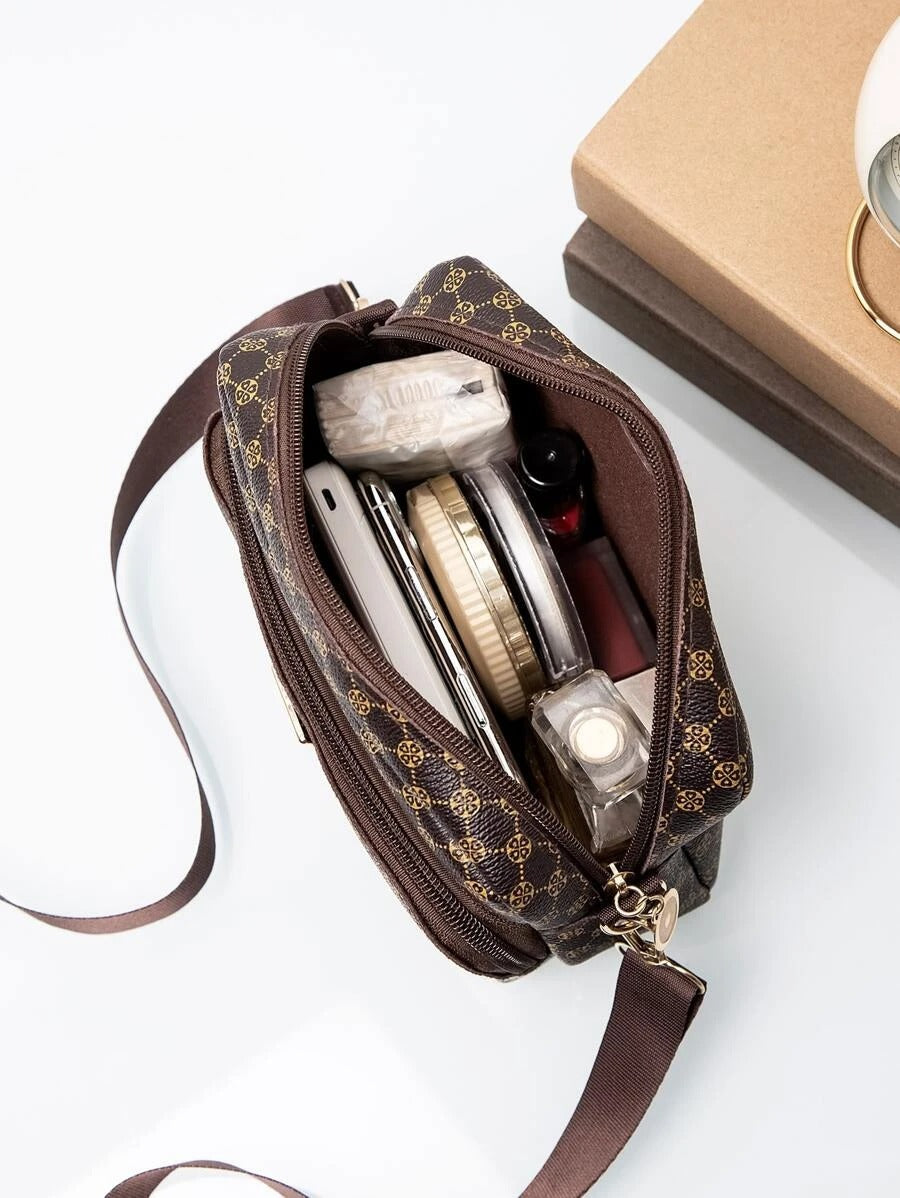 حقيبة مربعة بني صغير شنط وحقائب شنط