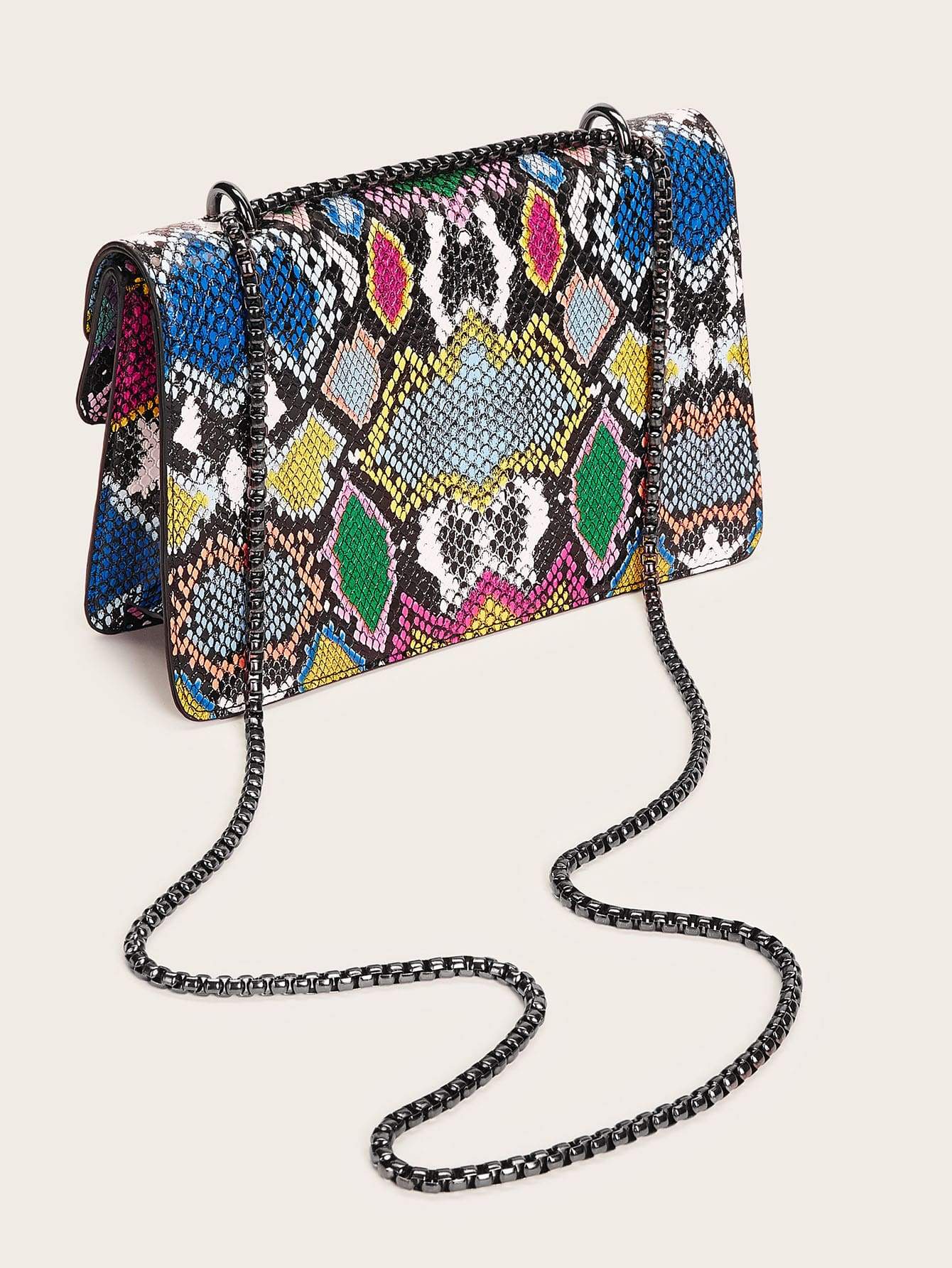 شنطة ملونة جلد الثعبان شنط وحقائب شنط