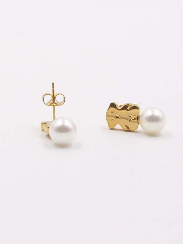 حلق توس بيرل صغير حلق دبدوب