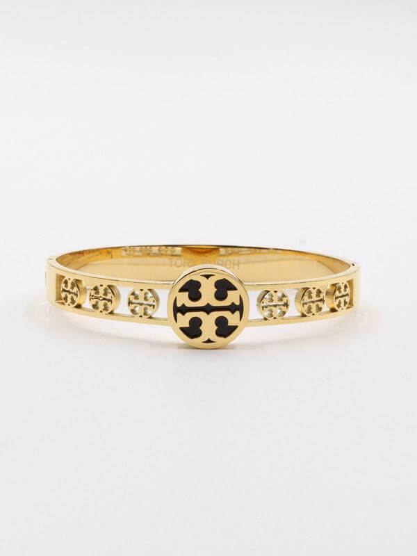 اسوارة توري بورش ثري كلرز اسواره tory burch اسود ذهبي