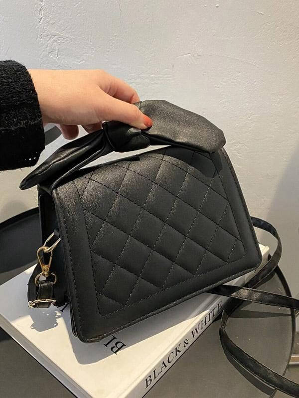 حقيبة ساتشيل فيونكة اسود شنط وحقائب شنط